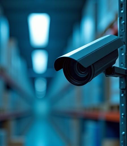 CCTV and security protocols at the warehouse facility